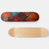 Abstraktes, modernes, Cooles künstlerisches Muster Skateboard (Horizontal)