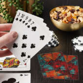 Abstraktes, modernes, Cooles künstlerisches Muster Spielkarten (In Situ)