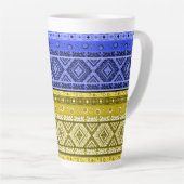 Abstraktes modernes Dekor mit geometrischen Orname Milchtasse (Rechte Ecke)