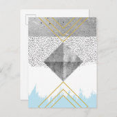 Abstraktes modernes Design Postkarte (Vorne/Hinten)