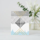 Abstraktes modernes Design Postkarte (Stehend Vorderseite)