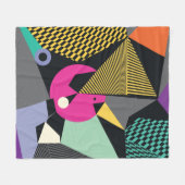 Abstraktes, modernes Dreiecke-Hintergrundbild Fleecedecke (Vorderseite (Horizontal))