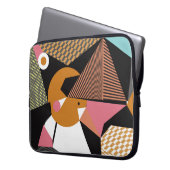 Abstraktes, modernes Dreiecke-Hintergrundbild Laptopschutzhülle (Vorderseite Links)