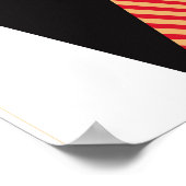 Abstraktes, modernes Dreiecke-Hintergrundbild Poster (Ecke)