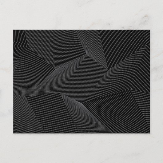 Abstraktes, modernes, einfaches, dynamisches Linie Postkarte (Vorderseite)