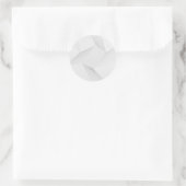 Abstraktes, modernes, einfaches, dynamisches Linie Runder Aufkleber (Tasche)