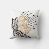 Abstraktes modernes Element Kissen (Rückseite)