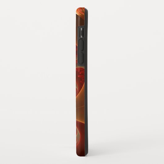 Abstraktes modernes Fraktal Art Monogram Case-Mate iPhone Hülle (Hinten/Links)