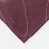 Abstraktes modernes Fraktal Berry Colors Name Fleecedecke (Ecke)