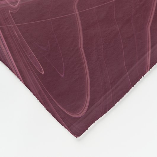 Abstraktes modernes Fraktal Berry Colors Name Fleecedecke (Ecke)
