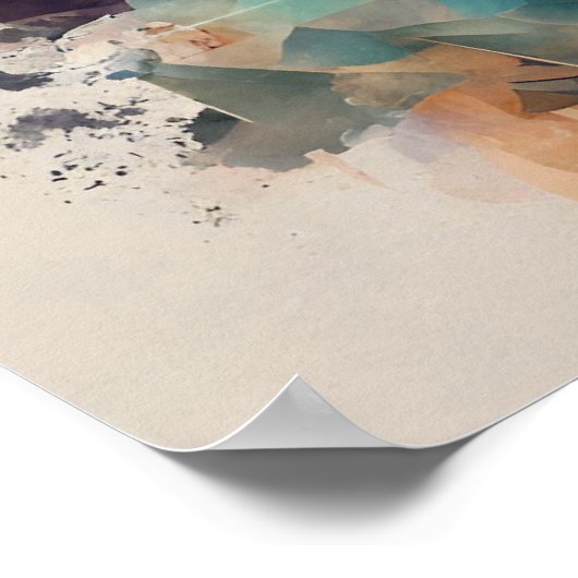 Abstraktes, modernes Frauenposter Poster (Ecke)