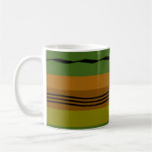 Abstraktes modernes geometrisches Muster Kaffeetasse (Links)