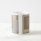Abstraktes modernes geometrisches Muster Kaffeetasse (Mittel)