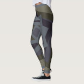 Abstraktes modernes geometrisches Muster Leggings (Links)