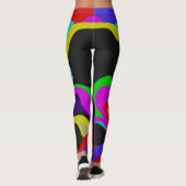 Abstraktes modernes geometrisches Muster Leggings (Rückseite)