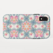 Abstraktes modernes geometrisches Ornamentalblau Case-Mate iPhone Hülle (Rückseite (Horizontal))