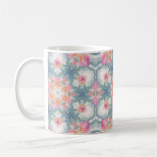 Abstraktes modernes geometrisches Ornamentalblau Kaffeetasse