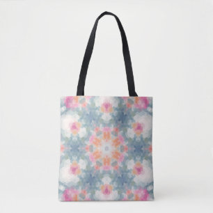 Abstraktes modernes geometrisches Ornamentalblau Tasche