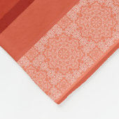 Abstraktes modernes geometrisches Retropflaster Fleecedecke (Ecke)