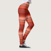 Abstraktes modernes geometrisches Retropflaster Leggings (Rechts)
