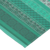 Abstraktes modernes geometrisches Retropflaster Tischdecke (Schrägansicht)