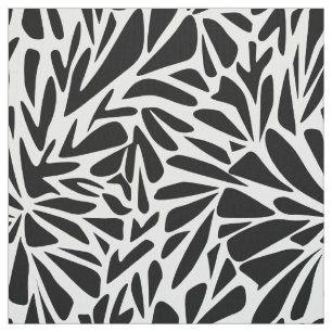 Abstraktes modernes, glänzendes monochromes Blumen Stoff