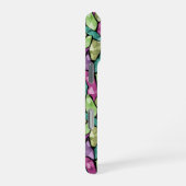 Abstraktes modernes Glasmosaikfliesen-Muster hell  iPhone Hülle (Rechte Seite)