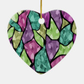 Abstraktes modernes Glasmosaikfliesen-Muster hell Keramik Ornament (Hinten)