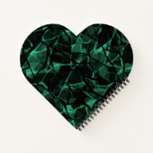 Abstraktes modernes Glasmosaikfliesen-Muster hell  Notizblock (Rückseite)