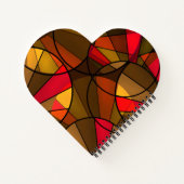 Abstraktes, modernes Glasmosaikfliesen Notizblock (Rückseite)