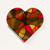 Abstraktes, modernes Glasmosaikfliesen Notizblock (Vorderseite)