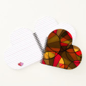 Abstraktes, modernes Glasmosaikfliesen Notizblock (Innenseite)