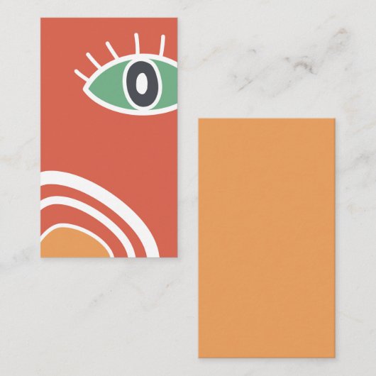 Abstraktes modernes Kunstbild Begleitkarte (Vorne/Hinten)