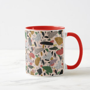 Abstraktes modernes künstlerisches Terrazzo-Stil-M Tasse