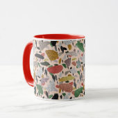 Abstraktes modernes künstlerisches Terrazzo-Stilmu Tasse (Vorderseite Links)