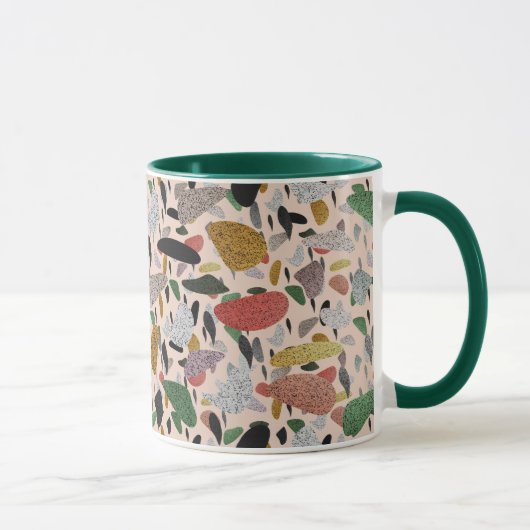 Abstraktes modernes künstlerisches Terrazzo-Stilmu Tasse (Rechts)