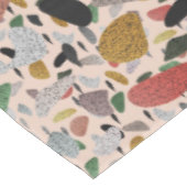 Abstraktes modernes künstlerisches Terrazzo-Stilmu Tischdecke (Schrägansicht)