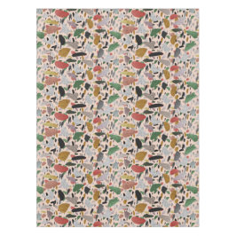 Abstraktes modernes künstlerisches Terrazzo-Stilmu Tischdecke