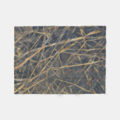 Abstraktes modernes Kunstmuster Fleecedecke (Vorderseite (Horizontal))