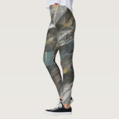 Abstraktes modernes Kunstmuster Leggings (Links)