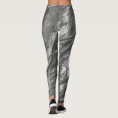 Abstraktes modernes Kunstmuster Leggings (Rückseite)