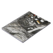 Abstraktes modernes Kunstmuster Notizblock (Linke Seite)