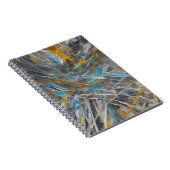 Abstraktes modernes Kunstmuster Notizblock (Rechte Seite)