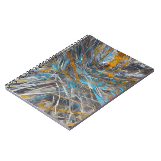 Abstraktes modernes Kunstmuster Notizblock (Linke Seite)