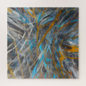 Abstraktes modernes Kunstmuster Puzzle (Horizontal)