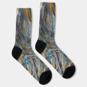 Abstraktes modernes Kunstmuster Socken (Rechts)