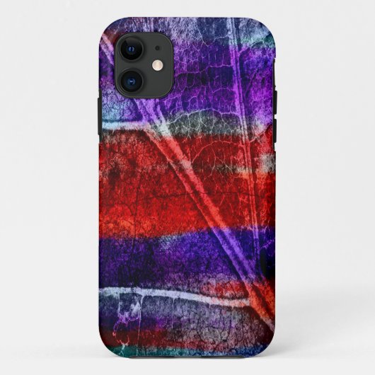 Abstraktes modernes Leaf Pastel Case-Mate iPhone Hülle (Rückseite)