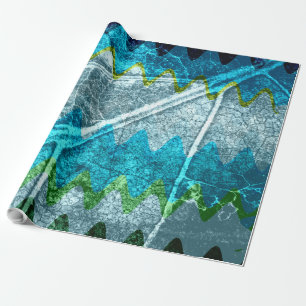 Abstraktes modernes Leaf Pastel Geschenkpapier