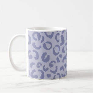 Abstraktes modernes Leoparden-Nahtlosmuster. Tiere Kaffeetasse