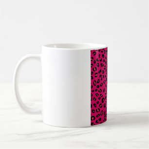Abstraktes modernes Leopardenmuster nahtlos. Tiere Kaffeetasse